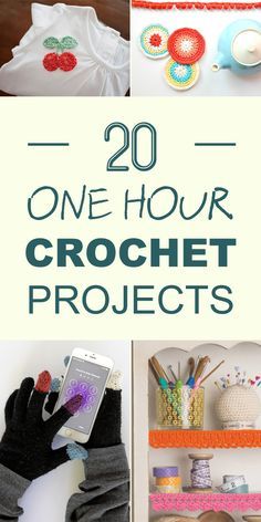 If you have a little bit of time to kill, check out these quick and easy crochet patterns! One Hour Crochet Projects, Quick And Easy Crochet Patterns, One Hour Crochet, 1 Hour Crochet Projects, Quick Crochet Projects, Crochet Geek, Easy Crochet Projects, Crochet Goodies, Crochet Simple