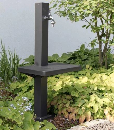 Outdoor Garden Sink, Garden Sink, Grill Gate Design, Water Station, Outdoor Sinks, Garden Shower, Garden Stand, Garden Equipment, Backyard Projects