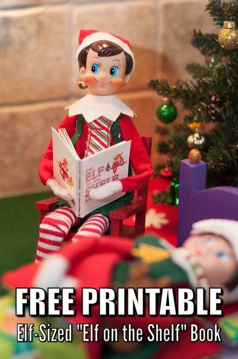 Free Elf Sized Book - Free Elf on the Shelf Printable