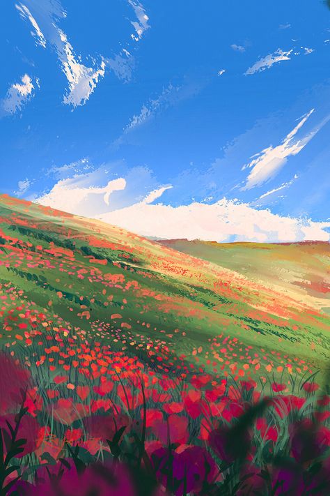 ArtStation - Daily Sketches, Surendra Rajawat Canvas Art Projects, Profil Anime, Landscape Concept, Textured Canvas Art, Simple Acrylic Paintings, Arte Sketchbook, Fantasy Art Landscapes, Landscape Illustration, Art And Illustration