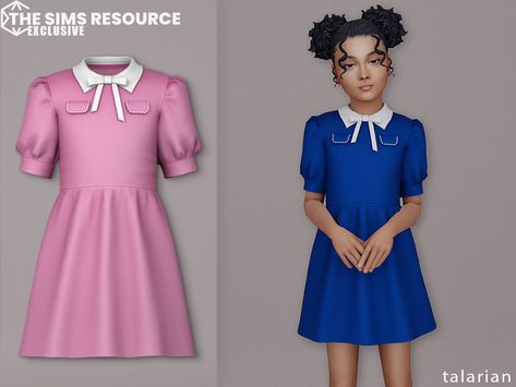 The Sims Resource - Ananya Dress Modest Kids Clothes, Toddler Formal Dresses, Kids Formal Dresses, Sims 4 Free Mods, Kids Maxi, Kids Formal, Royal Clothes, Wedding Dresses For Kids, Girls Long Dresses