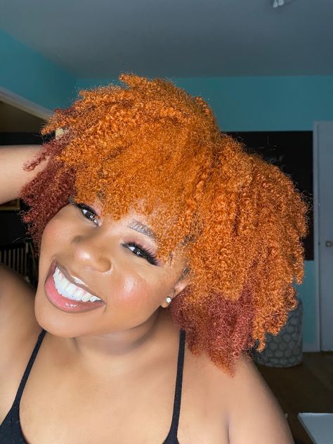 Burgundy And Ginger Braids, Ginger And Burgundy Hair Black Women, African American Hair Color, Natural Hair Videos Tutorials, Copper Brown Hair Color, Copper Brown Hair, Copper Hair Color Ideas, Blonde Natural Hair, Ginger Hair Color