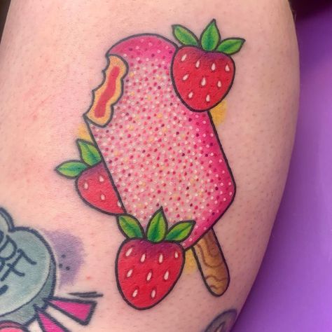 Cottagecore Tattoos, Dessert Tattoo, Dopamine Tattoo, Cottagecore Tattoo, Kawaii Tattoos, Cupcake Tattoos, Strawberry Tattoo, Unique Wrist Tattoos, Wrist Tattoo Designs