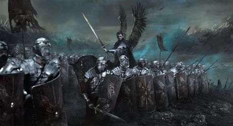 Sociolatte: The Last Stand by Natalia Milushko Wojskowy Humor, Final Battle, Armadura Medieval, Fantasy Battle, Last Stand, Knight Armor, Art Masters, Fantasy Warrior, 판타지 아트