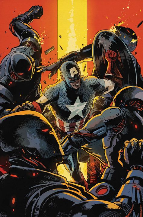 Captain America by Francesco Francavilla Jim Cheung, Captain America And Bucky, Comic Book Artwork, Marvel Artwork, Marvel Posters, Marvel Captain America, Jack Kirby, Digital Comic, American Comics