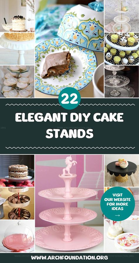 Create a show-stopping dessert display with these 22 unique DIY cake stand ideas, sure to leave your guests in awe. Cake Stand Ideas, Diy Cake Stand, Stand Ideas, Dessert Display, Diy Cake, Unique Diy, Cake Stand, Fun Diys, To Leave