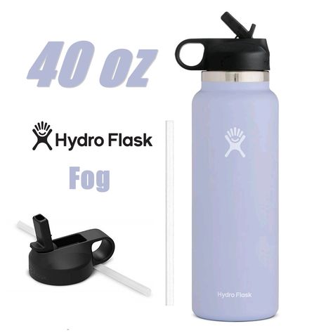 Fog Hydroflask, Hydro Flask Colors, Stainless Steel Collar, Wide Mouth Water Bottle, Wide Mouth Bottle, Birthday Board, Hydro Flask, Sport Water Bottle, Wide Mouth