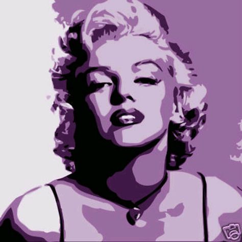 Celebrity Gcse Art, Monochromatic Painting Ideas, Marilyn Munro, Gcse Tips, Purple Monochromatic, Monochromatic Drawing, Ocean Creatures Art, Purple Monochrome, Monochromatic Portrait