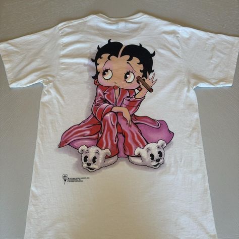 vintage betty boop shirt 

amazing 1997 betty shirt... - Depop Betty Boop Shirt, Vintage Betty Boop, Betty Boop, Shirt Print, Rush, Printed Shirts, Looks Great, White Dress, Brand New