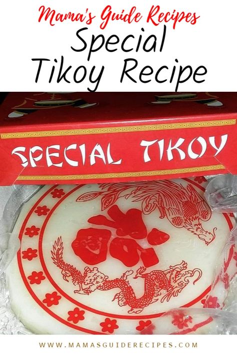 Homemade Tikoy Recipe Tikoy Recipe, Easy Bibingka Recipe, Biko Recipe, Ensaymada Recipe, Bibingka Recipe, Filipino Snacks, Pinoy Dessert, Dim Sum Recipes, Filipino Food Dessert