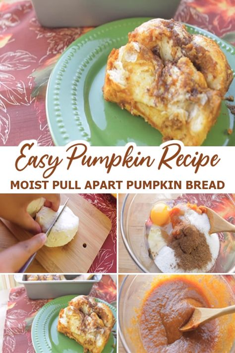 Pull Apart Recipes, Pumpkin Pull Apart Bread, Pull Apart Garlic Bread, Beginners Bread Recipe, Pumpkin Cravings, Pumpkin Bread Easy, Pumpkin Recipes Easy, Pull Apart Bread, Loaf Recipes