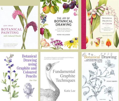 Best Botanical Drawing Instruction Books - BOTANICAL ART & ARTISTS Colouring Tips, Simple Flower Drawing, Botanical Sketchbook, Drawing Books, Illustration Courses, Drawing Pencils, Botanical Drawing, Botanical Illustration Vintage, Handmade Paper Crafts