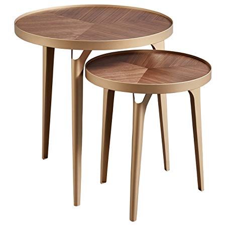 Side Table Wood Modern, Mid Century Modern Side Table, Side Table Set, Nesting Coffee Tables, End Table Sets, Metal Side Table, Furniture Side Tables, Modern Side Table, Side Table Wood