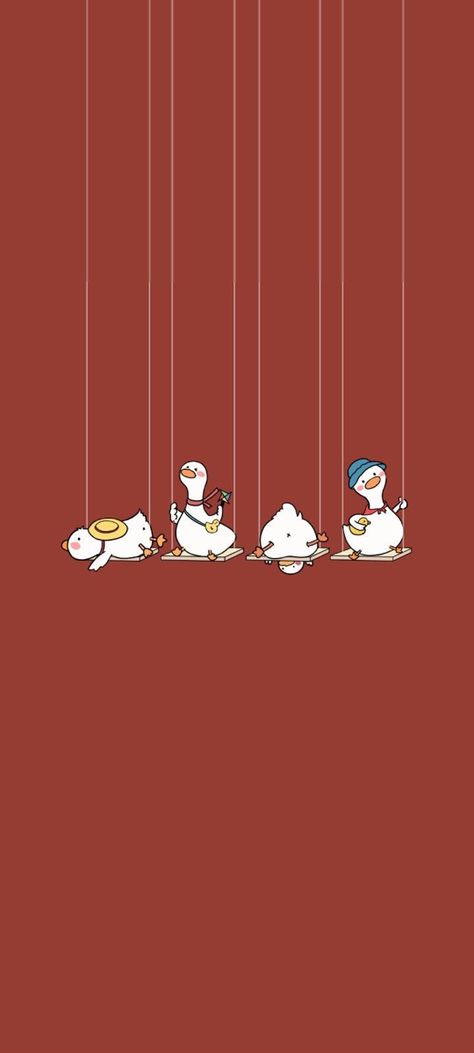 Cartoon Duck Wallpaper, Duck Homescreen, Duck Wallpaper Aesthetic, Goose Wallpaper, Duck Aesthetic, Duck Wallpaper, Cute Mobile Wallpapers, Witchy Wallpaper, Phone Wallpaper Patterns