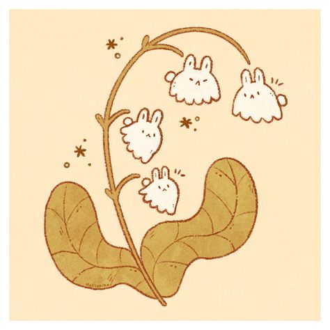 Tiny flowers 🐇🌱 . . . #illustration #artistsofig #cuteart #bunnies #cottagecoreaesthetic #floralart #kawaiiart Fluffy Bunny Drawing, Bunny Doodles, Cute Rabbit Drawing, Cute Bunny Illustration, Bunny Doodle, Bunny Drawings, Chibi Bunny, Creature Creation, Bunny Illustration