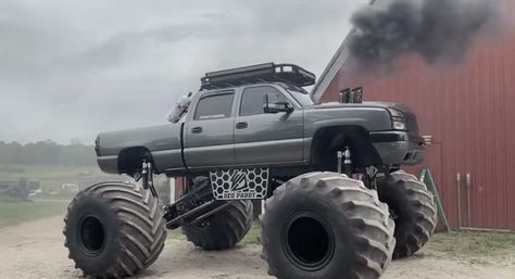 Whistlindiesel monster Max Monster Max Whistlindiesel, Rolling Coal, Big Monster Trucks, Custom Lifted Trucks, Big Ford Trucks, Trucks Lifted Diesel, Chevy Classic, Lifted Truck, Mud Trucks