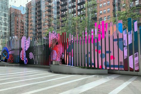 Public Installation, Hoarding Design, Fence Gate Design, Chicago Design, Environmental Graphic Design, Entrance Design, Grid Layouts, Outdoor Banners, Furnishings Design