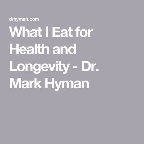 What I Eat for Health and Longevity - Dr. Mark Hyman Eat For Health, Breakfast Shakes Protein, Dr Hyman, Dr Mark Hyman, Pure Encapsulations, Mark Hyman, Personalized Medicine, Magnesium Glycinate, Toasted Pumpkin Seeds