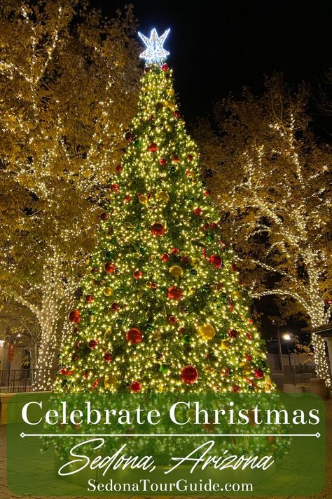 Best Christmas Light Displays, Arizona Adventure, Best Christmas Lights, Christmas Light Displays, Red Rocks, Sedona Arizona, Wonderful Time Of The Year, Celebrate Christmas, Christmas Display