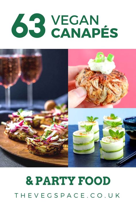 Vegan Canapes, Space Recipes, Vegan Valentines, Vegan Party Snacks, Vegan Finger Foods, Vegan Picnic, Party Food Recipes, Vegan Appetizers Recipes, Canapes Recipes