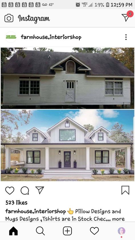 Add Dormers To House Before And After, Low Pitch Roof House Exterior Remodel, Adding A Second Story To A Ranch, House Additions Ideas, Ranch Style Homes Exterior Remodel, 70s Ranch Exterior Remodel, Ranch Style Homes Exterior, Ranch House Additions, Ranch Renovation