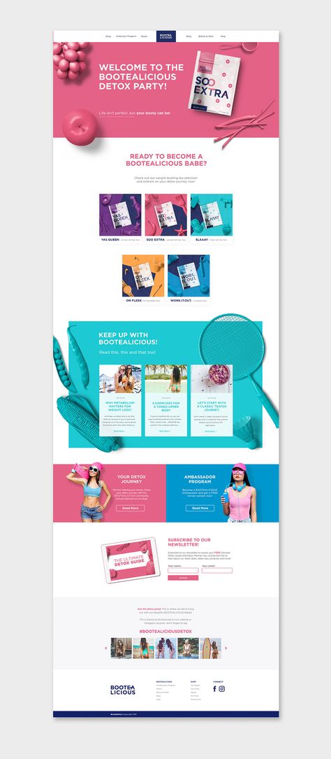 Pink And Blue Website Design, Girly Website Design, Personal Blog Design, Rainbow Website, Webpage Design Layout, Colorful Website Design, Corporate Web Design, Blue Website, Web Design Websites