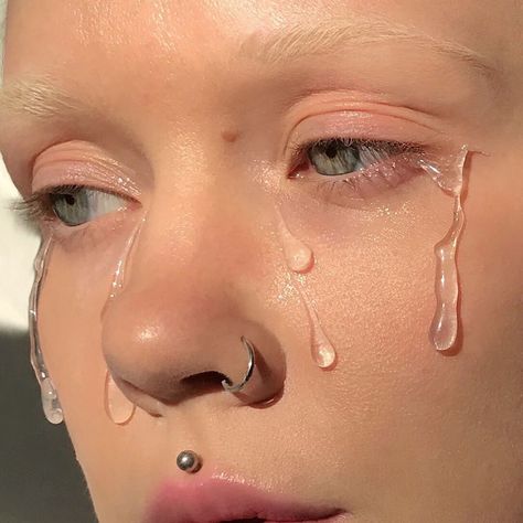 MARGARITA ART on Instagram: “PLASTIC TEARS ⠀  will be in 2050?💧 it really hurts me to see how much disposable garbage we produce every day( ⠀  about makeup: 3d makeup…” It Really Hurts, Margarita Art, 3d Makeup, Fake Tears, Funky Makeup, Prosthetic Makeup, Drag Make-up, About Makeup, Male Makeup