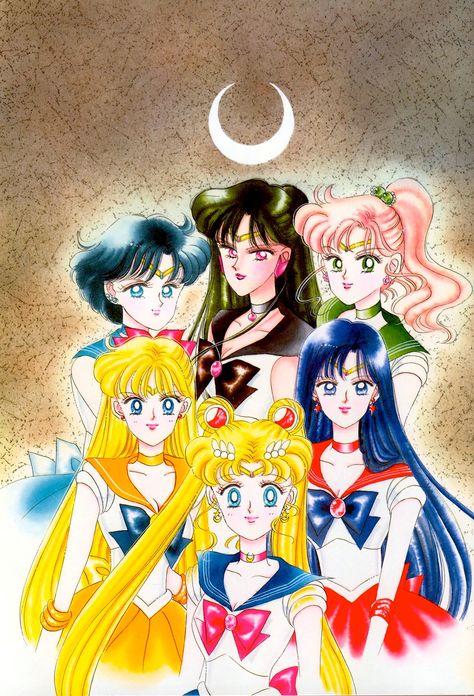 Cover for the Kodansha Tankōbon, Vol. 6; from Bishoujo Senshi Sailor Moon Original Picture Collection, Vol. II | art by Naoko Takeuchi Sailor Moon Manga Art, Sailor Moon Group, Sailor Moon S, Naoko Takeuchi, Sailor Moon Anime, Sailor Scout, Sailor Pluto, Sailor Moon Wallpaper, Sailor Moon Manga