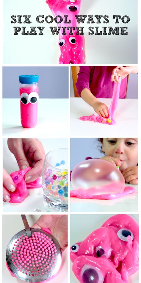 Six Cool Ways to Play with Slime Slime Play Ideas, Slime Games For Kids, Joey Scouts, Messy Food, Messy Party, Slime Games, Camp Games, Summer Camp Games, Playing With Slime