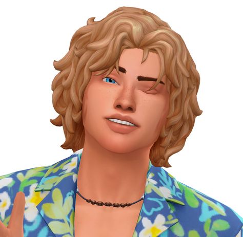 Sim request: Don Holmes | PENCAKES on Patreon Outer Banks Sims 4 Cc, Sims 4 Outer Banks, Surf Boy, Surf Hair, Surfer Hair, Making Bracelets With Beads, Surfer Dude, Maxis Match, Custom Content