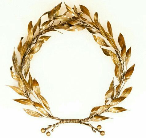 Roman Wreath, Greece Project, Laurel Wreath Crown, Greek Crown, Bronze Wall Art, Branch Wreath, Crown Aesthetic, Leaf Crown, Bronze Art