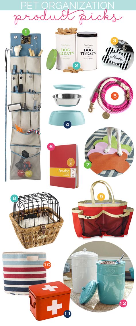 Here at come to order we do love our dogs! And these are some great, stylish products to help you keep them organized! Pet Supplies Organization, Dog Storage, Dog Organization, Pet Organization, Puppy Supplies, Poodle Puppy, Diy Dog, Diy Stuffed Animals, Diy Dog Stuff