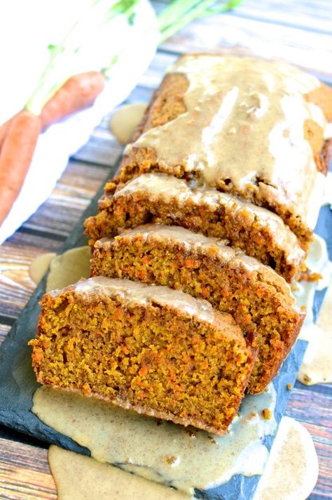 Carrot-Pumpkin Bread with Cider Glaze will make you dream of sitting on the porch with leaves falling all around and a cup of hot cider in your hand. | theeverykitchen.com Carrot Bread Recipe, Fall Bread, Carrot Pumpkin, Sitting On The Porch, Carrot Bread, Pumpkin Loaf, Breakfast Prep, Hot Cider, Leaves Falling