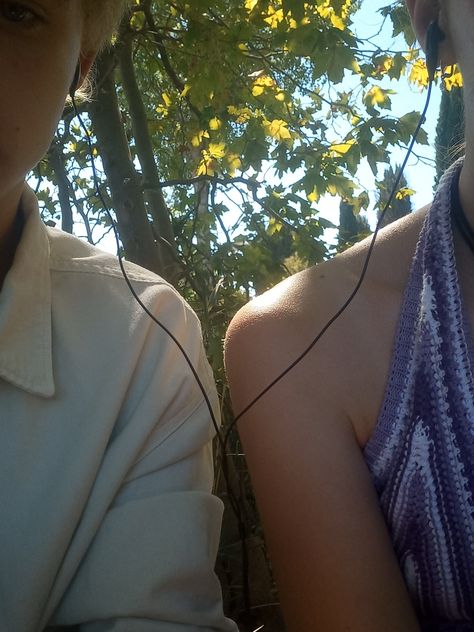 Sharing, earphone, couple Heart Earbuds Aesthetic, Sharing Earphones, Strapless Top, Women's Top, Quick Saves