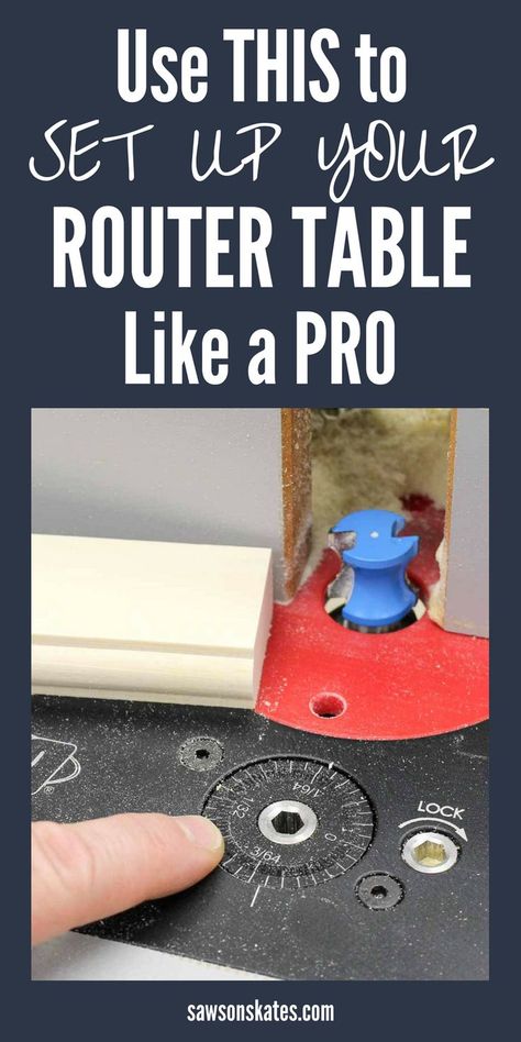 Many DIY projects and plans require a router table which is often tricky to set up. Here's an easy to follow tutorial that shows how to use a router lift which makes set up so simple. Plus, I love that the router lift fits in my portable benchtop router table! #diy #diytips #router #routertable #routerlift #woodworking #woodworkingtips #woodworkingideas #woodworkingtools #diywoodworking Router Table Diy, Using A Router Table, Benchtop Router Table, Popular Woodworking Projects, Router Lift, Woodworking Tools Router, Using A Router, Woodworking Tools For Beginners, Router Projects