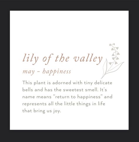 Lilly Of The Valleys, Lily Quotes, Flowers Month, Lily Meaning, Bible Meaning, May Birth Flower, Aesthetic Tumblr Backgrounds, May Birth Flowers, Lily Of The Valley Flowers