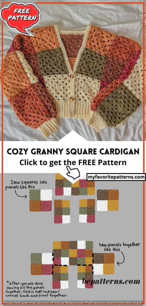 Cozy Crochet Vest Patterns | Easy and Free | Perfect for Beginners Crochet Vest Granny Square Pattern, Basic Crochet Cardigan, Granny Square Vest Haken, Crochet Vest Pattern Free Easy, Crochet Vest Tutorial, Crochet Cardigan For Beginners, Crochet Vest Patterns, Crochet A Vest, Patterns Aesthetic