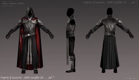 Starkiller Black/Red Sith Robes/Armor Swtor Trooper, Sith Robes, Shadow Element, Sith Armor, Sith Costume, Sith Cosplay, Force Unleashed, Grey Jedi, Sabre Laser