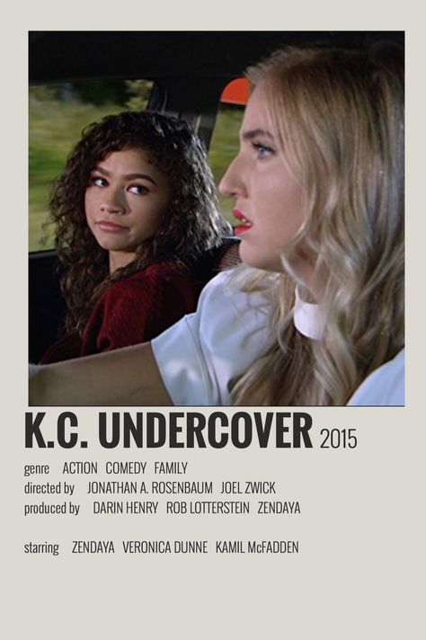 K C Undercover, Kc Undercover, Minimalist Polaroid Poster, Movies To Watch Teenagers, Iconic Movie Posters, Girly Movies, Film Posters Minimalist, Film Poster Design, Polaroid Poster