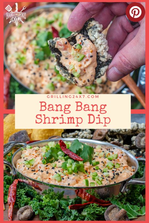 Bang Bang Shrimp Dip - Grilling 24x7 Last Minute Appetizer, Crispy Seaweed, Amazing Food Photography, Bonefish Grill, Shrimp Dip, Bang Bang Shrimp, Popular Appetizers, Lchf Recipes, Cucumber Recipes