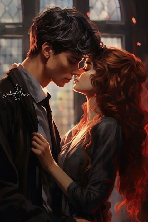 Fantasy Couples, Tom Riddle, Someone Told Me, Cute Couple Art, Romantic Art, Arte Fantasy, Couple Drawings, Couples In Love, Book Inspiration