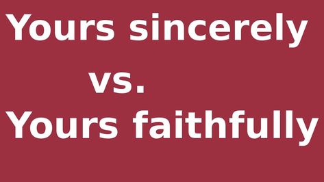 Anyone well versed in letter writing should be able to clearly distinguish between “Yours sincerely” and “Yours faithfully”. However, many people are confused as to which is the appropriate option –between “Yours faithfully” and “Yours sincerely” –for ending their letters. “Yours sincerely” and “Yours faithfully” differ considerably with the only similarity being that they are […] Yours Sincerely, Friendly Letter, Application Letters, Business Letter, Tech Trends, Latest Tech, Letter Writing, A Letter, First Names