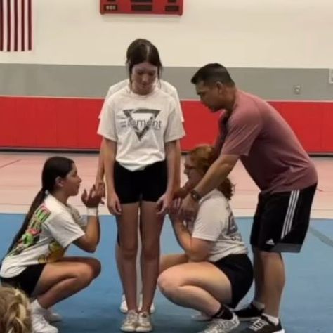 Kelvin Lam on Instagram: "Verify that your cheerleaders know how to slow someone down to the ground before asking them to do a pop down! #allstarcheer #backflip #cheer #cheerathletics #cheerbow #cheercoach #cheercompetition #cheerextreme #cheerfamily #cheerislife #cheerleader #cheerleaders #cheerleadersofinstagram #cheerleading #cheerleadingworlds #cheerlove #cheerperfection #cheerpractice #cheers #cheersport #cheerstunts #flexible #flip #flips #gymnastics #stunting #tricking #tricks #tumble" Pop Off Cheer Stunt, Flips Gymnastics, Cheer Pom Poms, Cheer Extreme, Cheer Athletics, Cheer Practice, Cheer Stunts, Competitive Cheer, All Star Cheer