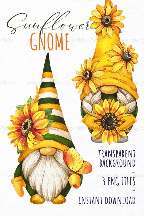 Gnome Paint, Gnome Pictures, Blue Watercolor Floral, Holiday Clipart, Cute Watercolor, Gnomes Crafts, Watercolour Gift, Cute Clipart, Autumn Forest