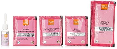 VLCC Professional Salon Series Skin Tightening Facial Kit 5x10g * Details can be found by clicking on the image. #FacialSkinCare Best Facial Kit For Glowing Skin, Dermacos Facial Kit, Vlcc Facial Kit, Self Cleansing, Galvanic Facial, Herbal Formulation, Herbal Facial, Tighten Facial Skin, Homemade Face Pack