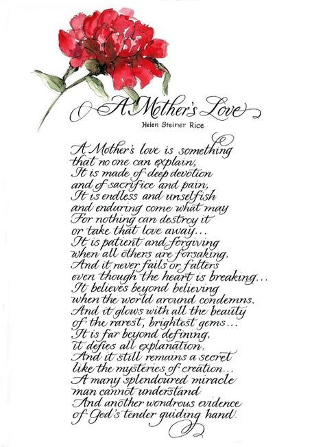 A Mother's Love by Helen Steiner Rice Helen Steiner Rice Poems, Mother Poems From Daughter, Helen Steiner Rice, Wedding Day Quotes, Mom Quotes From Daughter, Mom Poems, Mothers Day Poems, Daughter Poems, Mother Poems