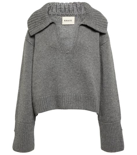 Khaite Sweater, Sweaters Png, Khaite Sweaters, Sweater Png, Sick Fits, Dream Tops, Fisherman's Rib, Gray Cashmere Sweater, Gray Cashmere