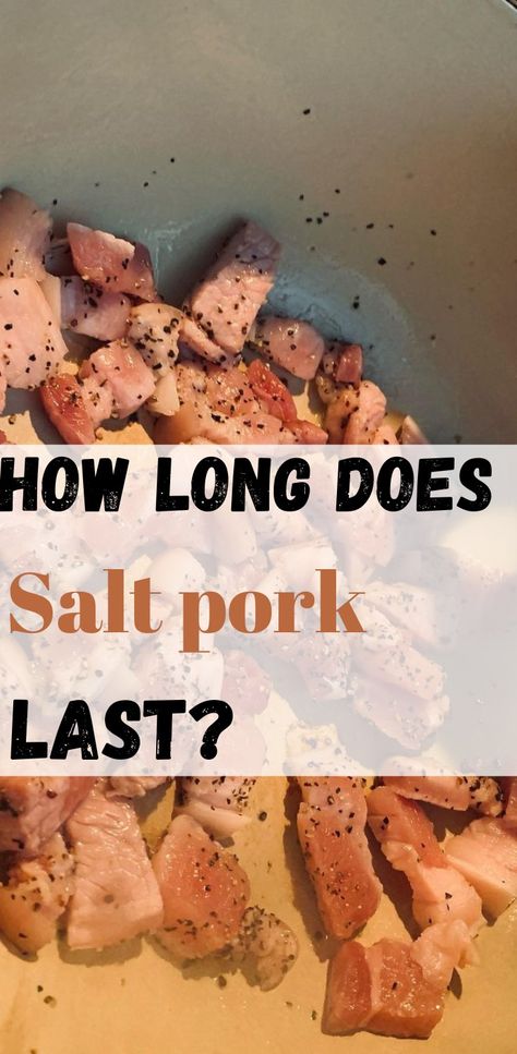 Salt pork Recipes With Salt Pork, Salt Pork How To Cook, Salt Pork Recipes, Brining Meat, Salt Brine, Canning Salt, Pork Belly Recipes, Salt Pork, Cooked Cabbage