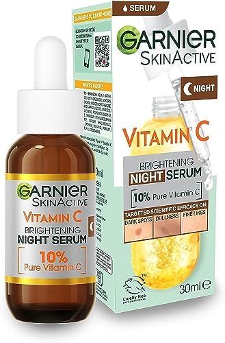 Ever wondered why I look younger at 40? My secret is a consistent night routine! 🌙✨ I always cleanse, moisturize, and use a retinol serum before bed to keep my skin fresh and glowing. Remember, it's never too late to start taking care of your skin

Garnier Targeted Anti Dark Spot Night Serum for Face, with 10% Pure Vitamin C & Hyaluronic Acid, Anti Pigmentation & Dullness, For All Skin Types, Approved by Cruelty Free International, Vegan, 30 ml Bright Glowing Skin, Improve Skin Complexion, Natural Vitamin C, Dark Spots On Face, Vitamin C Benefits, Serum For Face, Skin Care Benefits, Eating At Night, Garnier Skin Active