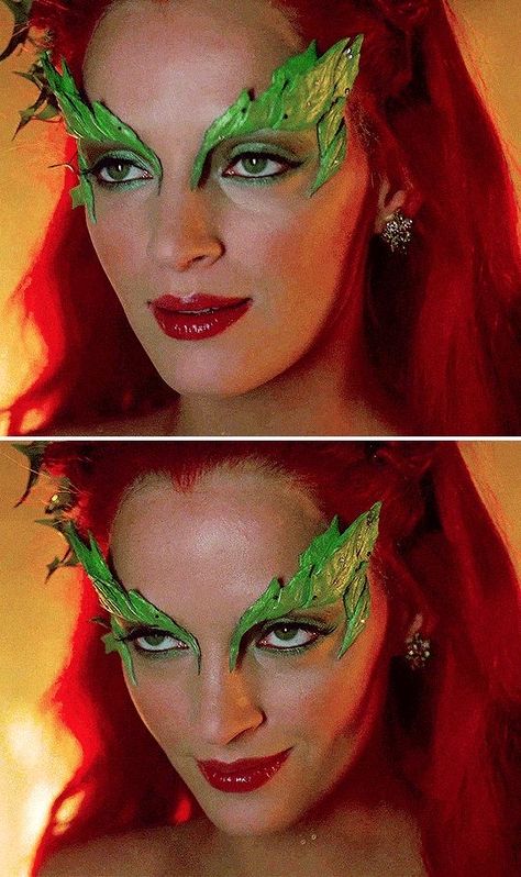 Poison Ivy Movie, Red Hair Halloween Costumes, Uma Thurman Poison Ivy, Poison Ivy Makeup, Poison Ivy Halloween Costume, Poison Ivy Comic, Ivy Cosplay, Character Customization, Ivy Costume